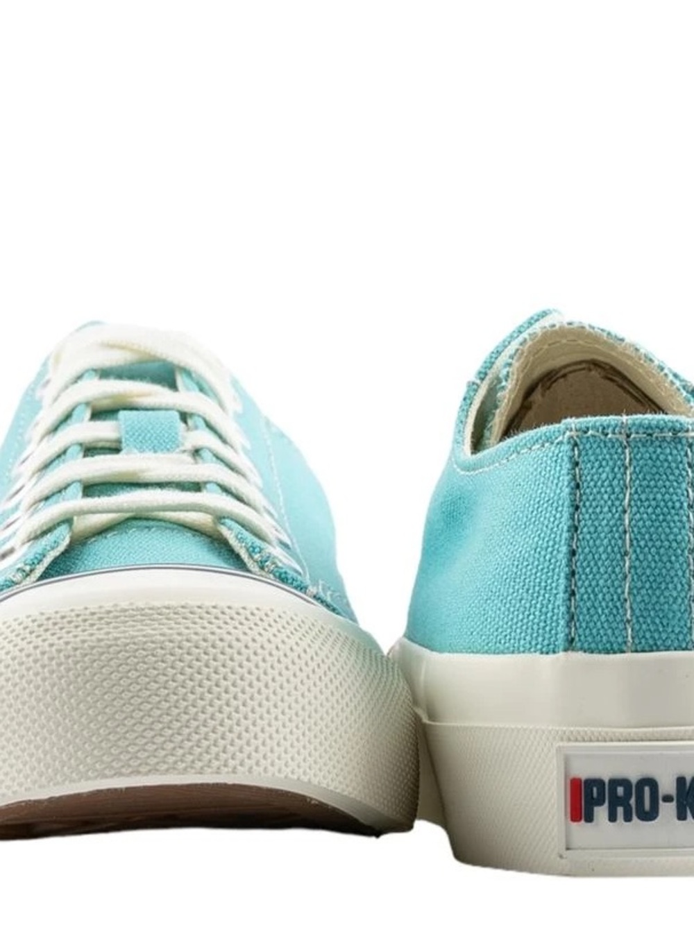 Pro-Keds Men's Turquoise Canvas Low-Top Sneakers with White Laces